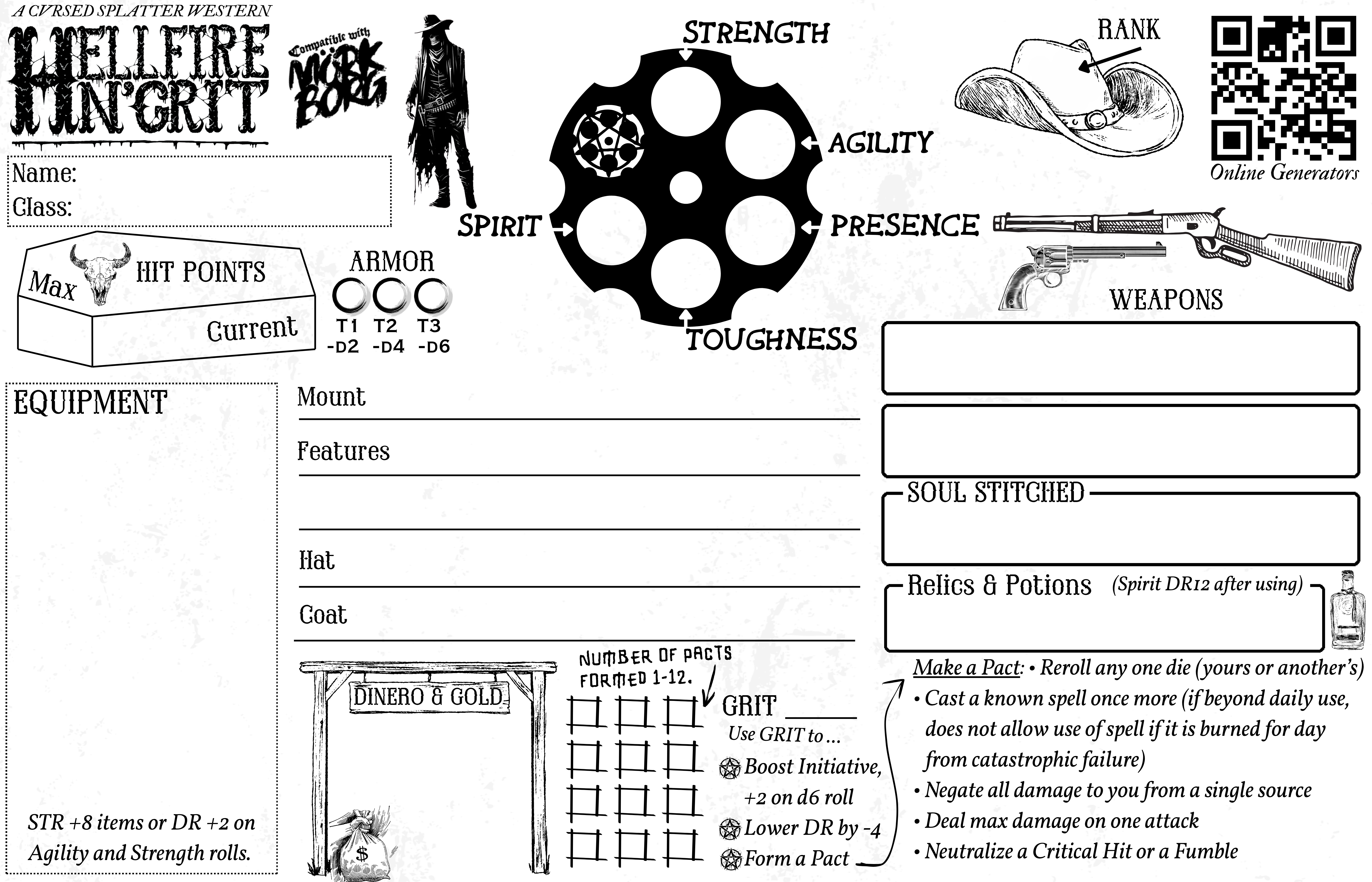 Character Sheet Front